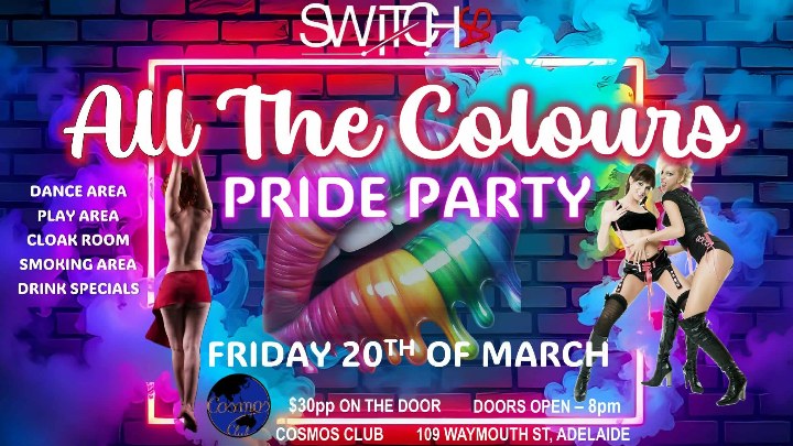 'All the colours' Pride Party! at Cosmos Club