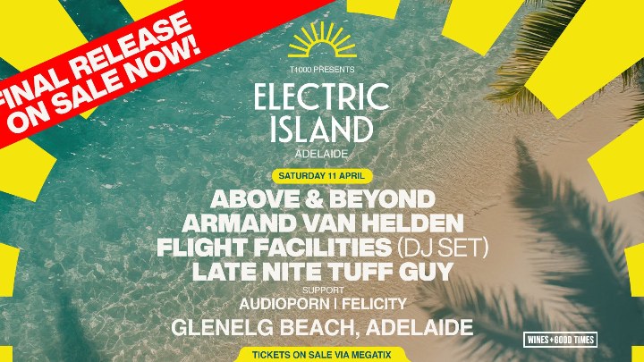 Electric Island Adelaide at Glenelg Beach