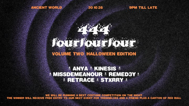 444 Volume Two: Halloween Edition at Ancient World