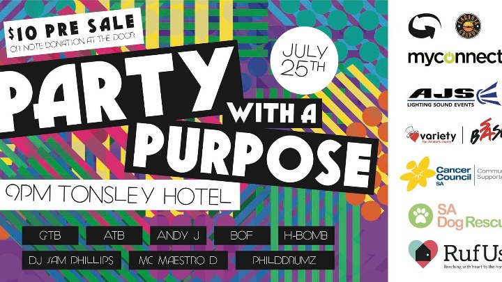Party With A Purpose at Tonsley Hotel