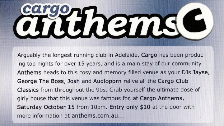 Cargo Anthems at Cargo Club