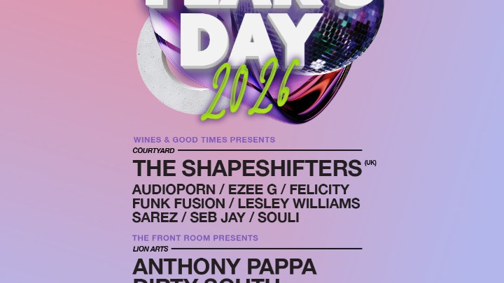 New Years Day featuring The Shapeshifters + Dirty South + Anthony Pappa at Lion Arts Factory